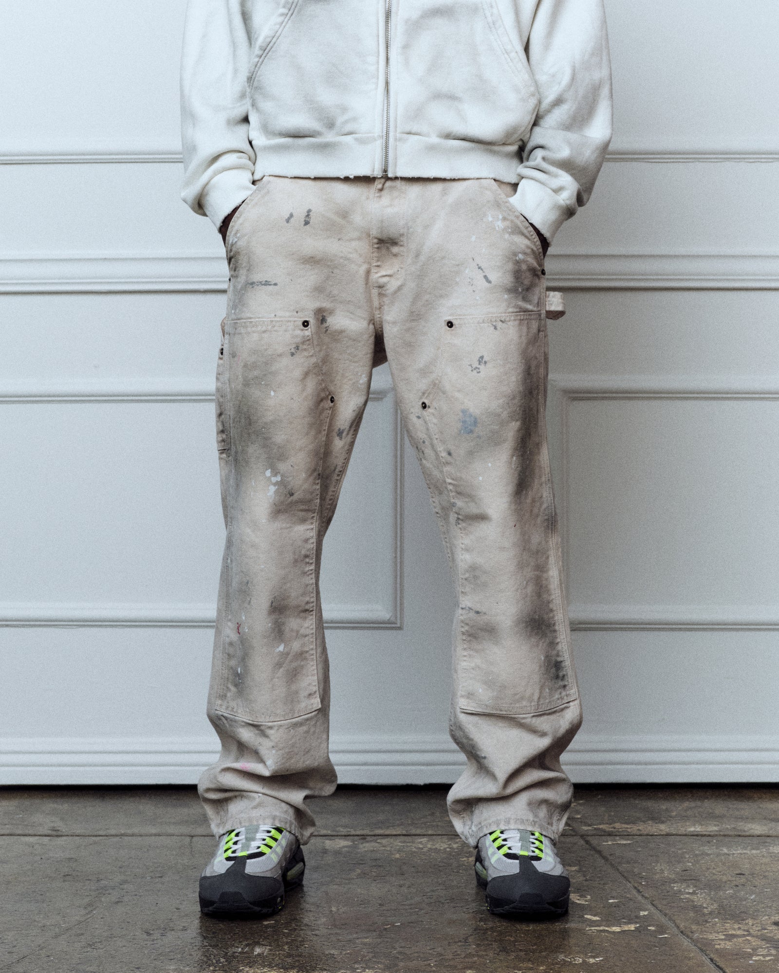 Oil washed double knees