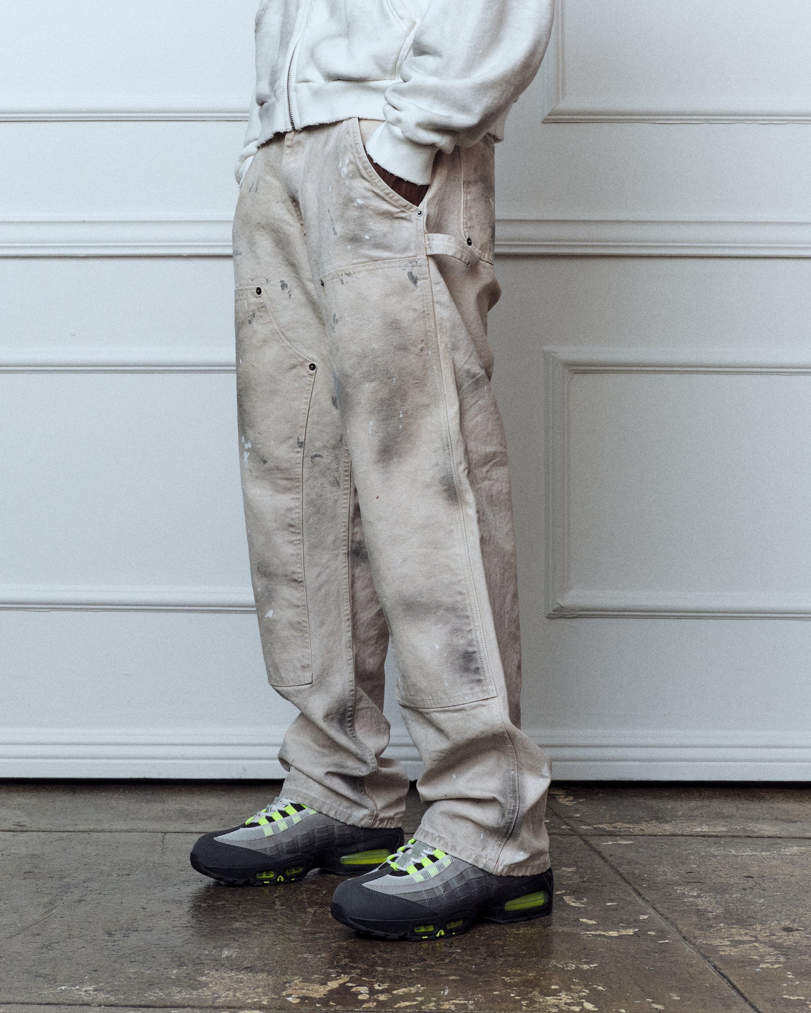 Oil washed double knees