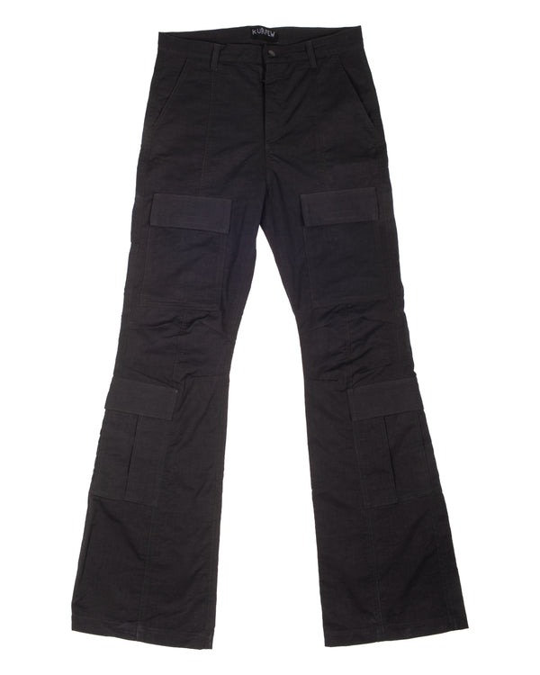 Flared cargo pants