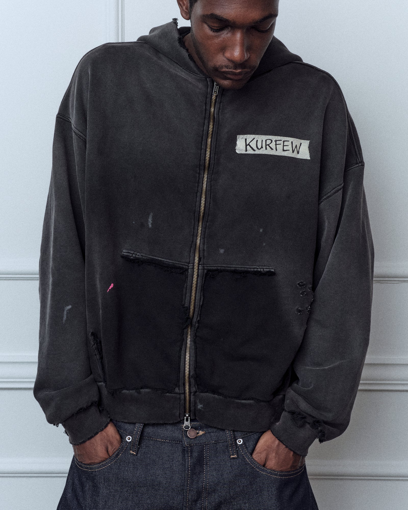 Masking tape hoodie