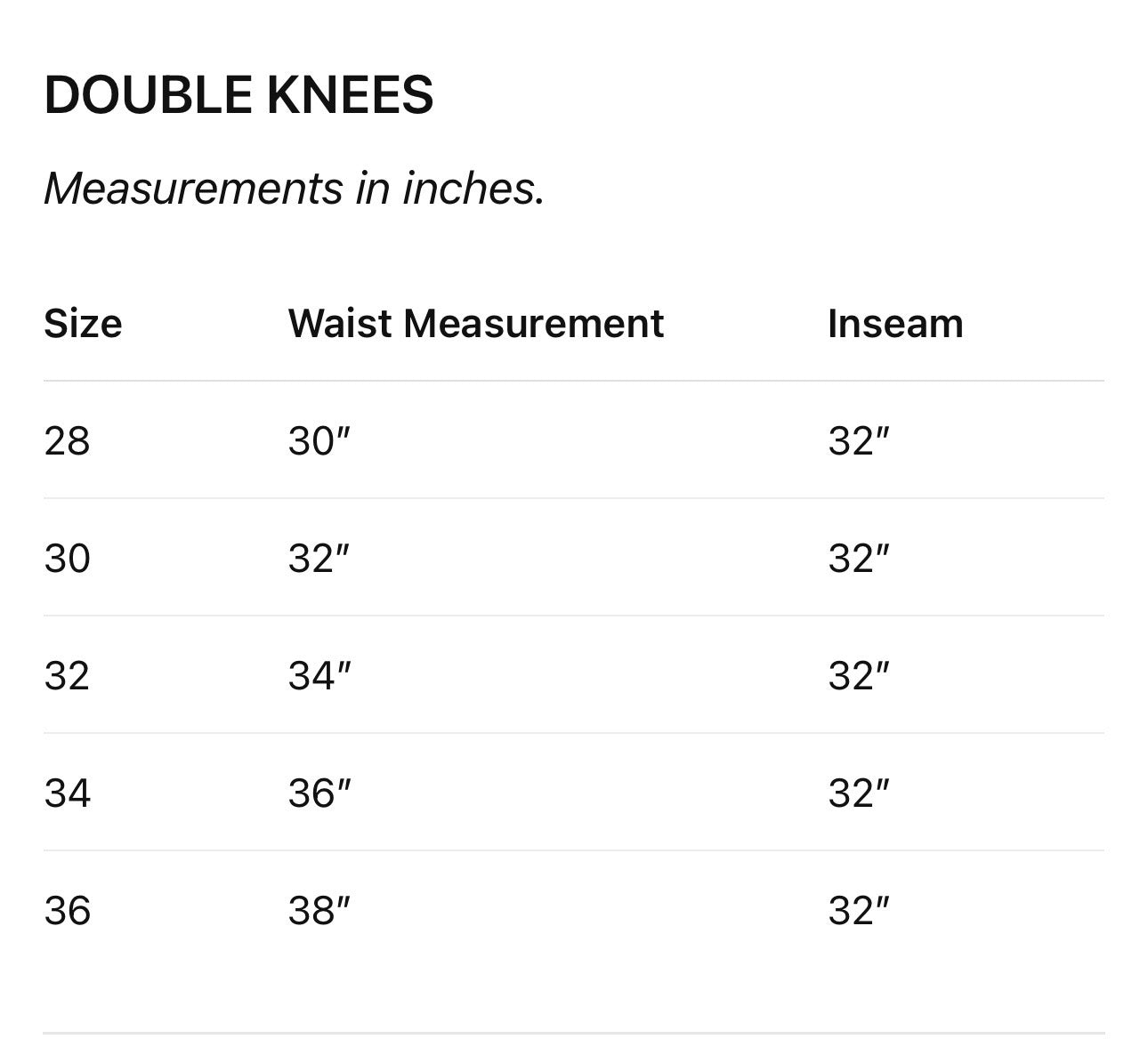 Oil washed double knees